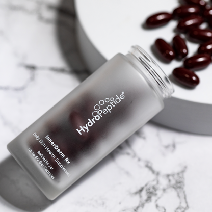 InnerDerm Rx - Skin Supplement (30 vegane Kapseln) Nahrungsergänzungsmittel | HydroPeptide | Daily Skin Health Supplement